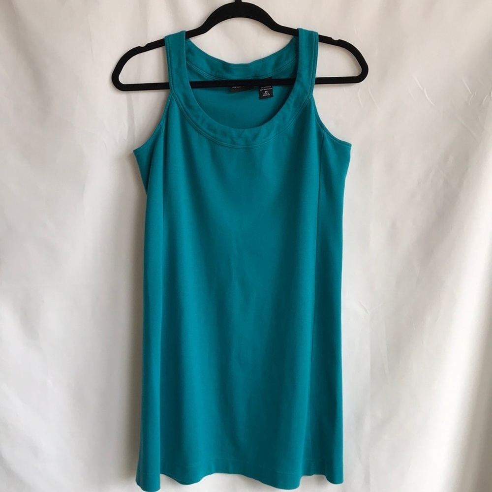 New York & Co. turquoise cotton tank dress, siz…